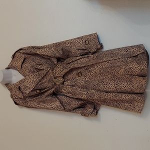 Vintage 1990s Yves Saint Laurent Encore Oversized Belted Trench Coat Size 6